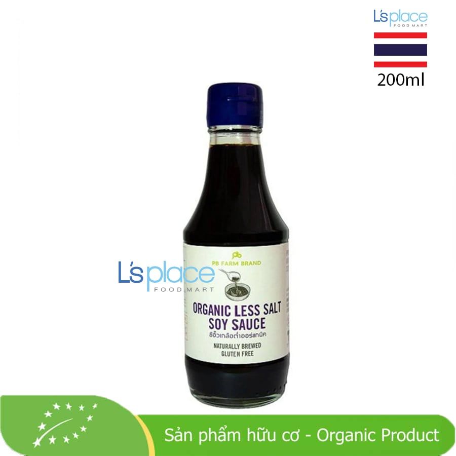 PB Farm Brand Nước tương ít muối hữu cơ