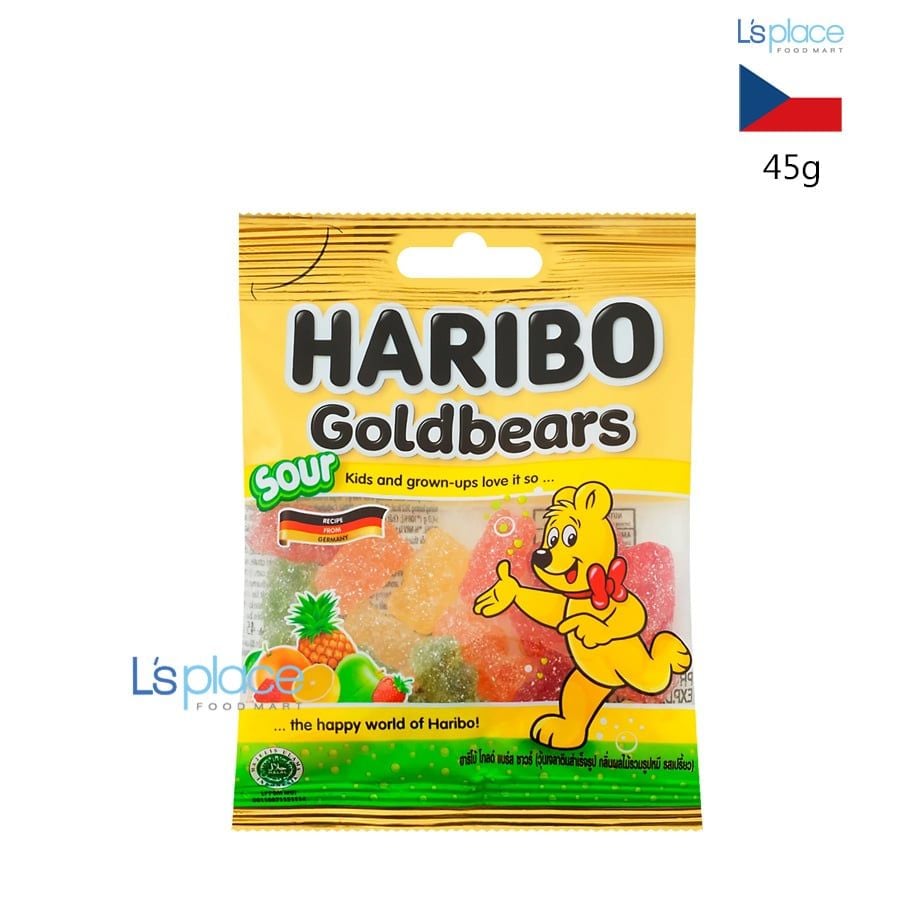 Haribo Kẹo dẻo Goldbears Sour gói nhỏ