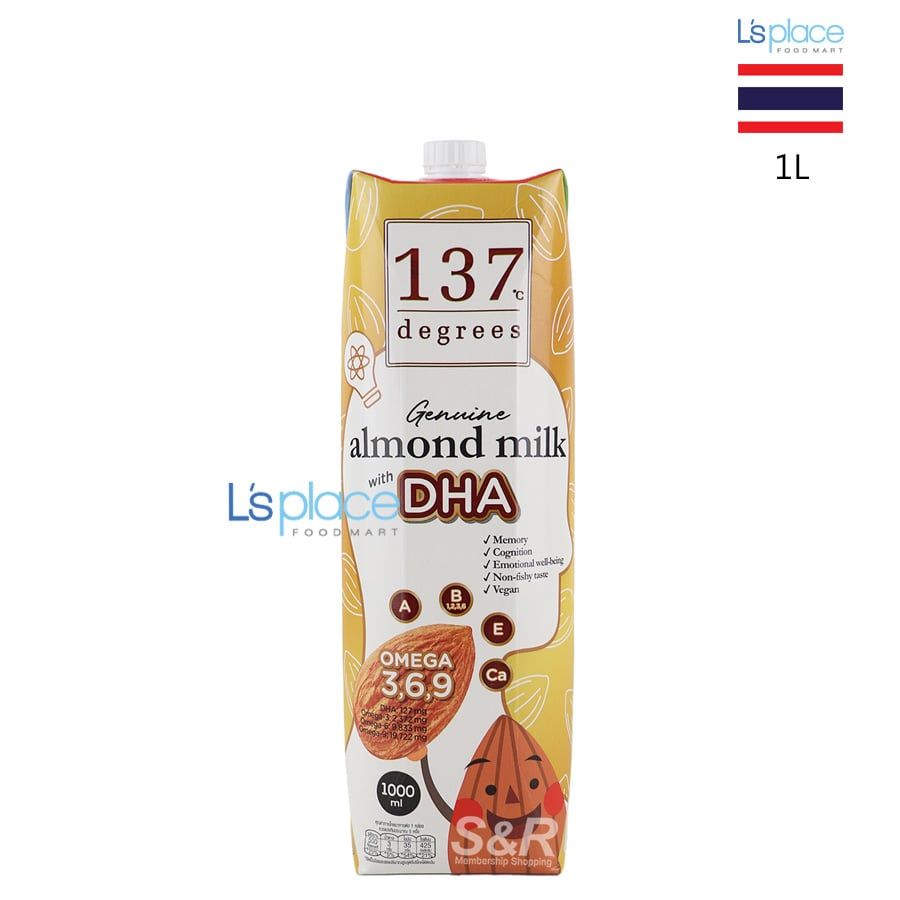 137 Degrees Sữa hạt hạnh nhân bổ sung DHA