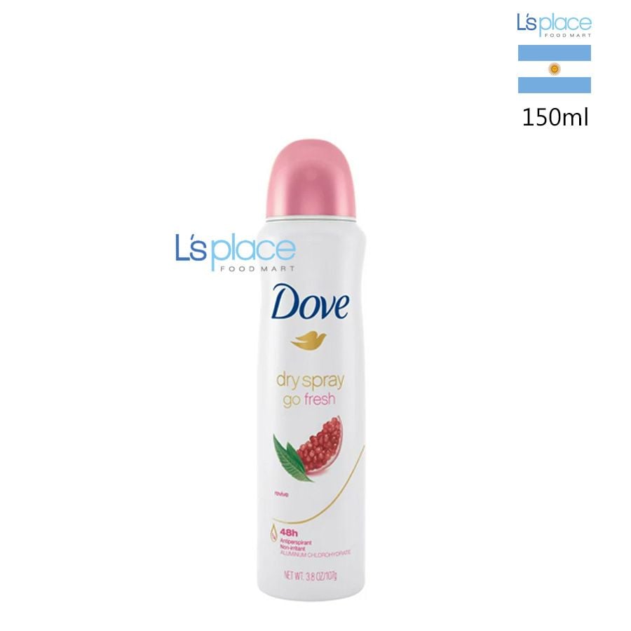 Dove Xịt mùi nữ Go Fresh hương lựu