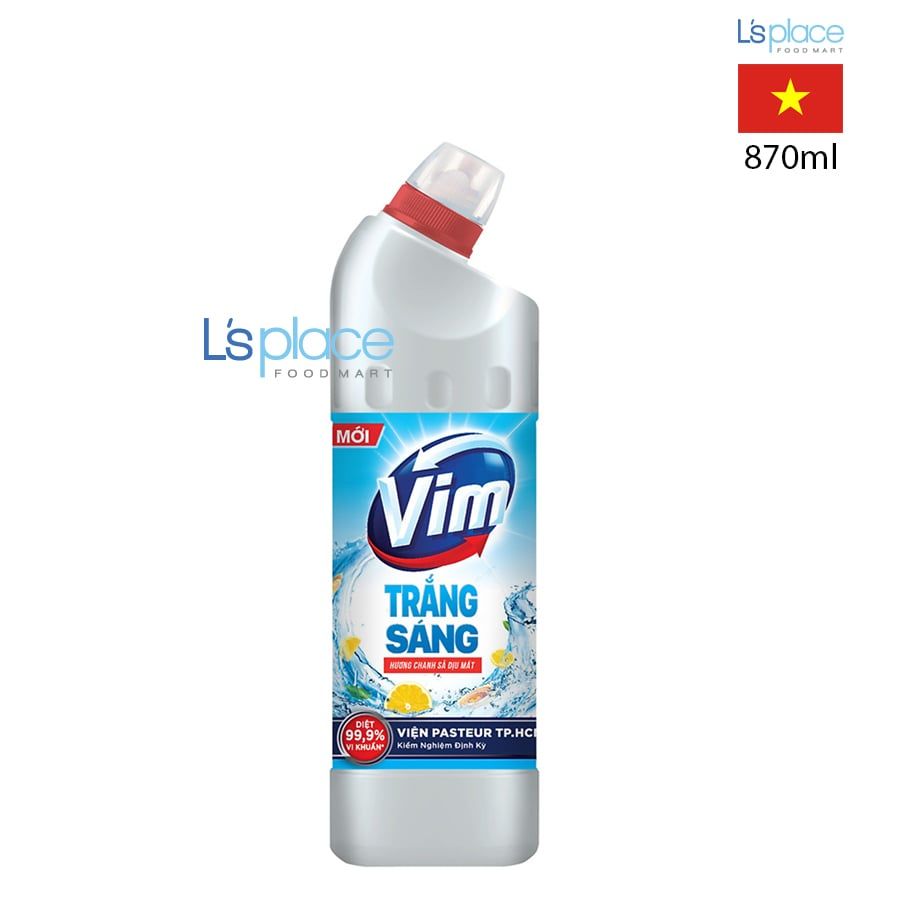 Vim Tẩy rửa bồn cầu Trắng sáng hương chanh sả