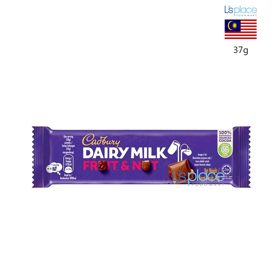 Cadbury Dairy Milk Thanh Socola với trái cây và hạt khô