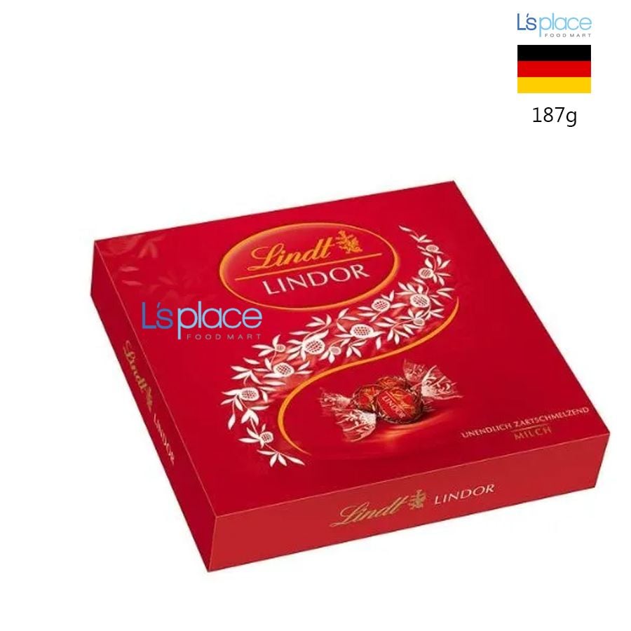 Lindt Lindor Socola sữa hộp vuông đỏ