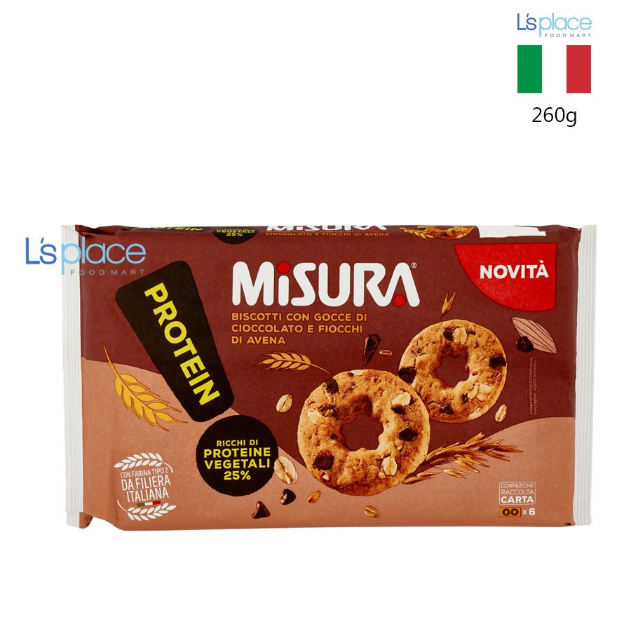 Misura Protein Bánh quy Biscotti yến mạch socola