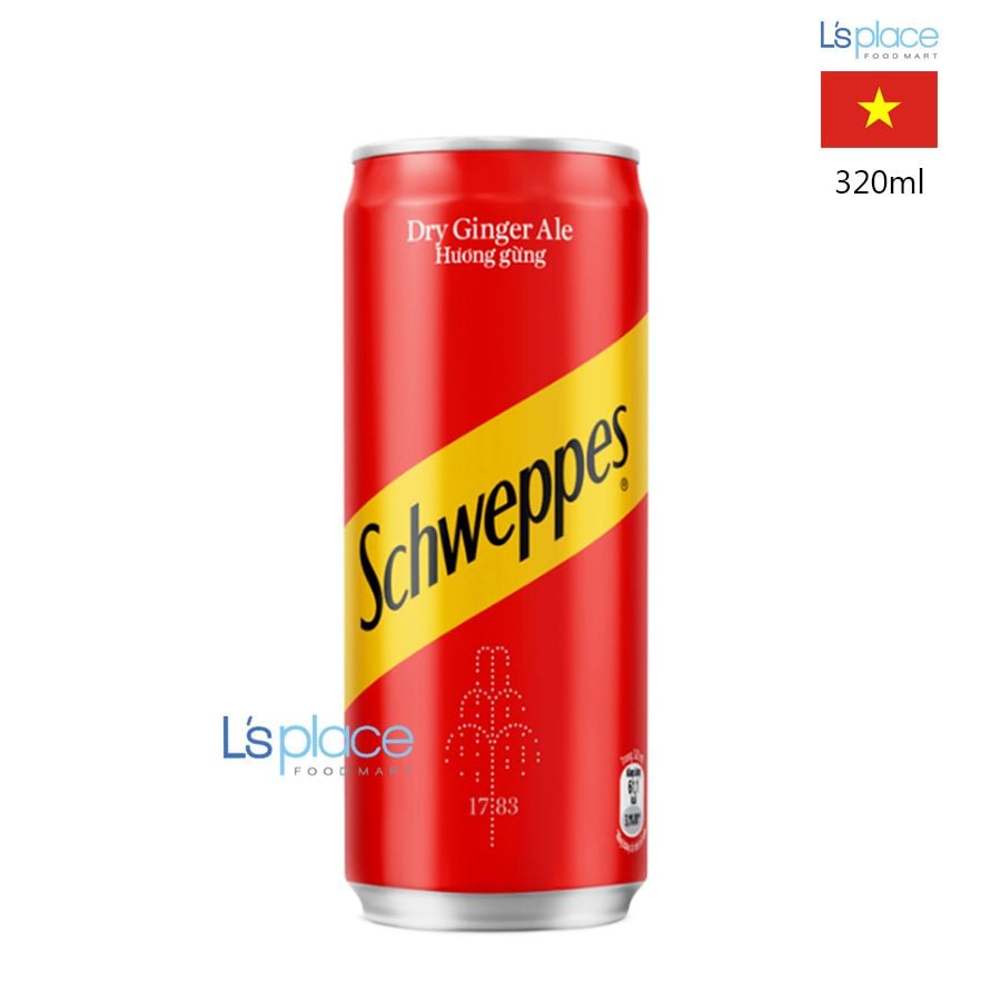 Schweppes Nước ngọt hương gừng Ginger Ale