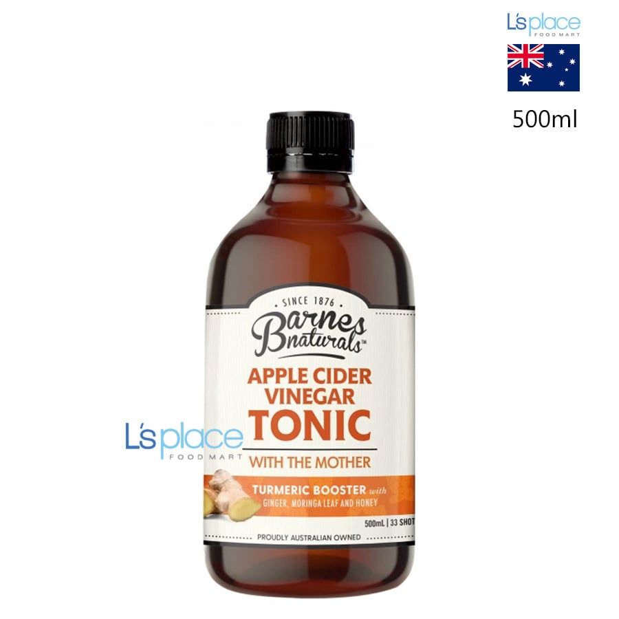 Barnes Naturals Nước Tonic Dấm táo nguyên cái hương nghệ