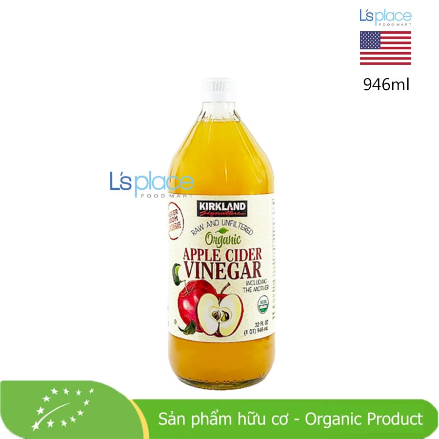 Kirkland Giấm táo hữu cơ thô chưa lọc