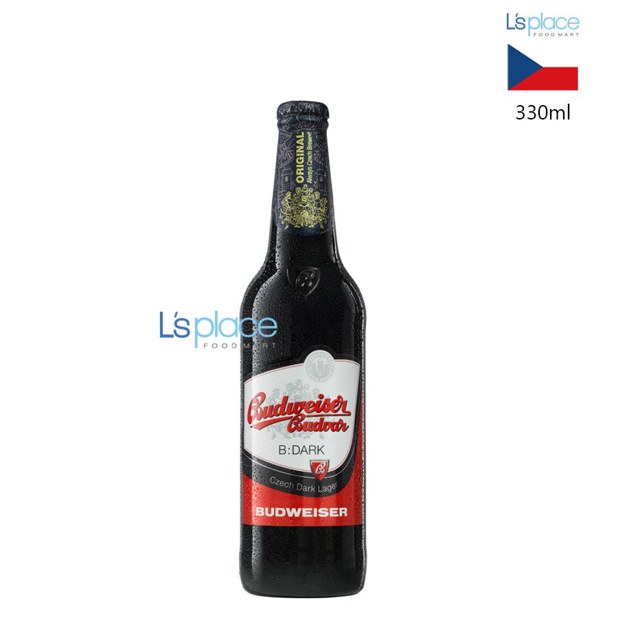 Budweiser Budvar Bia đen chai