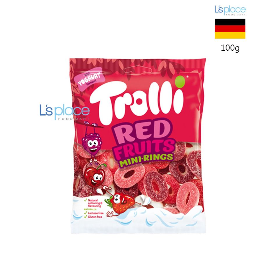 Trolli Kẹo dẻo hình nhẫn Red Fruits