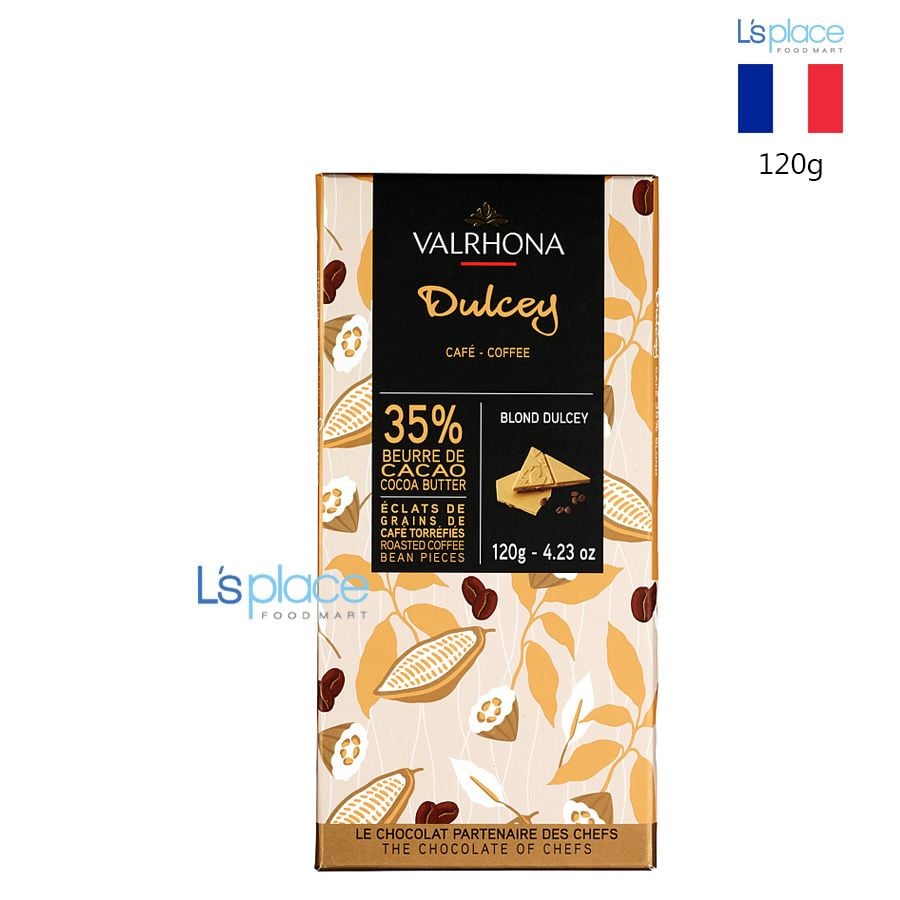 Valrhona Socola vàng 35% Dulcey vị cà phê
