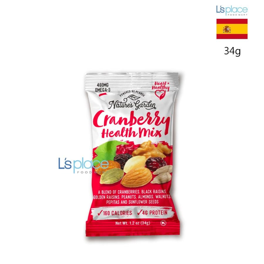 Nature's Garden Hỗn hợp hạt quả khô Cranberry Health mix