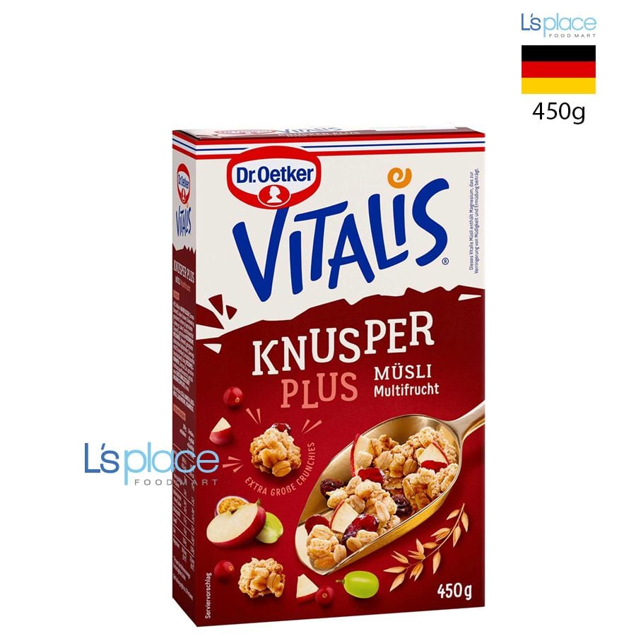Dr.Oetker Ngũ cốc Vitalis Muesli giòn trái cây