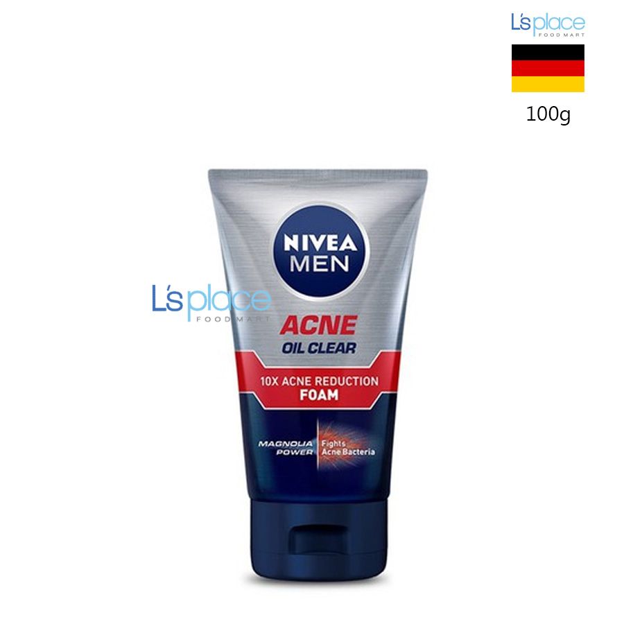 Nivea Men Sữa rửa mặt bọt Acnes Oil Clear