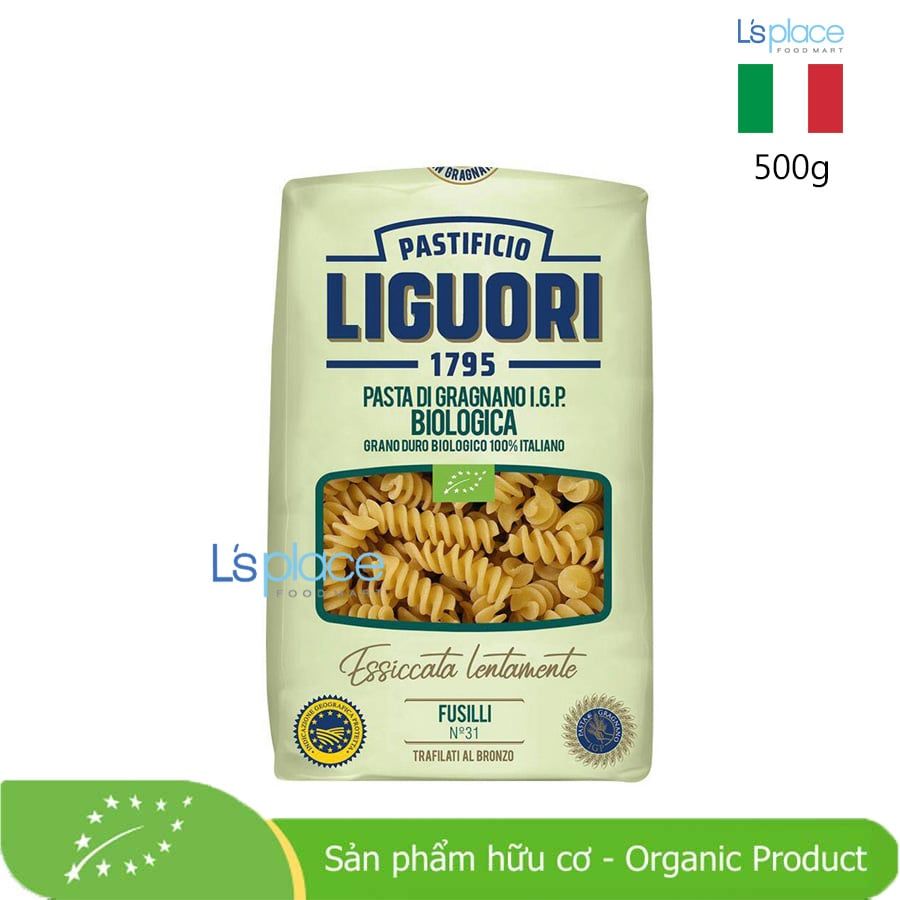 Liguori Mỳ nui xoắn Fusilli số 31 hữu cơ