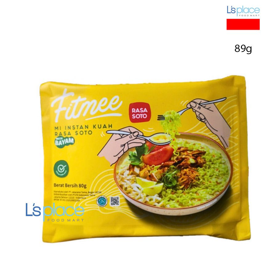 Fitmee Mì rau chân vịt ăn liền vị súp Soto