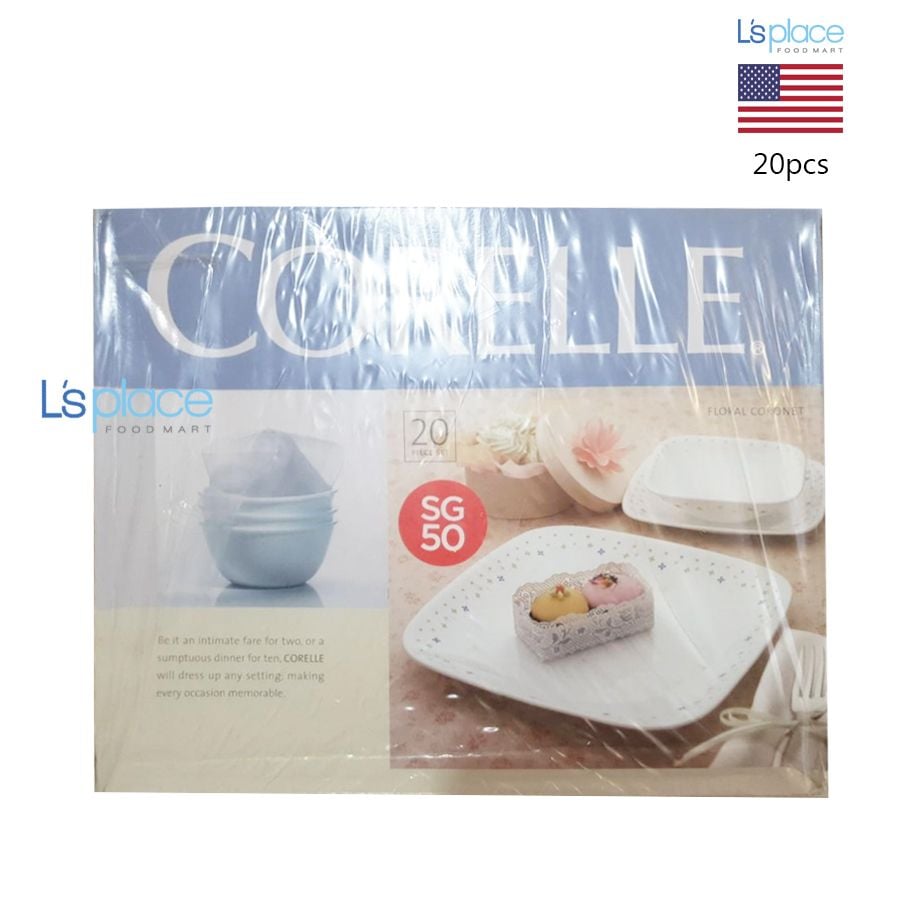 Corelle Bộ bát đĩa 20 món
