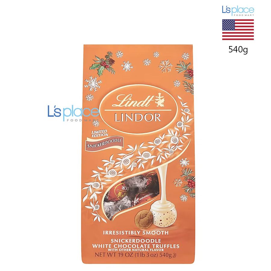 Lindt Lindor Holiday Socola trắng vị Snickerdoodle