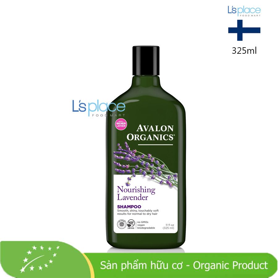 Avalon Organics Dầu gội hữu cơ oải hương