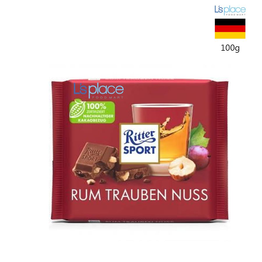 Ritter Sport Socola Rum nho Rum Trauben Nuss – L's Place Foodmart Ritter Sport Socola Rum nho Rum Trauben Nuss – L's Place Foodmart