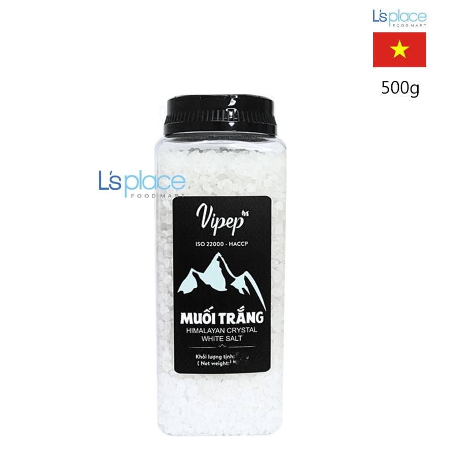 Vipep Muối trắng Himalaya hạt hũ nhỏ