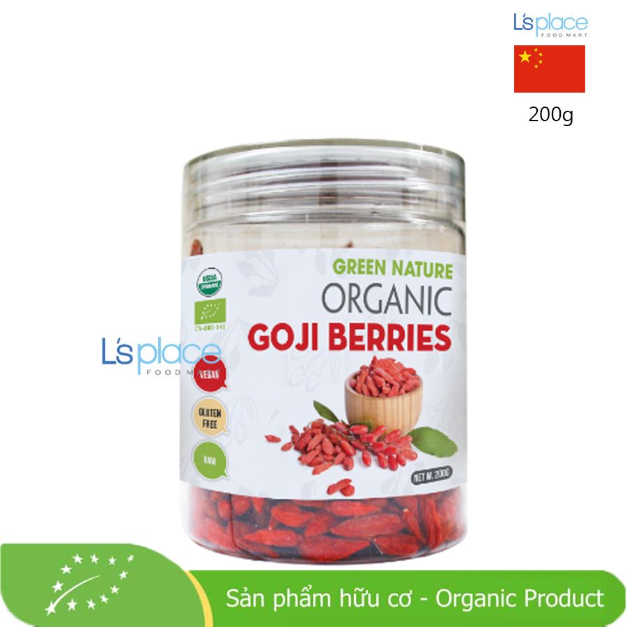 Green Nature Kỷ tử hữu cơ size 180 trái/50g