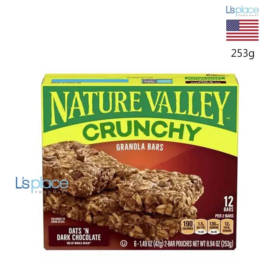 Nature Valley Ngũ cốc thanh giòn Yến mạch socola đen
