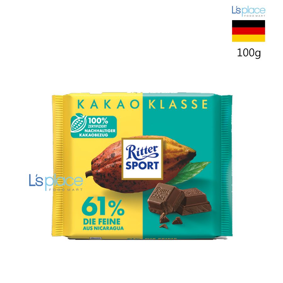 Ritter Sport Socola 61% cacao