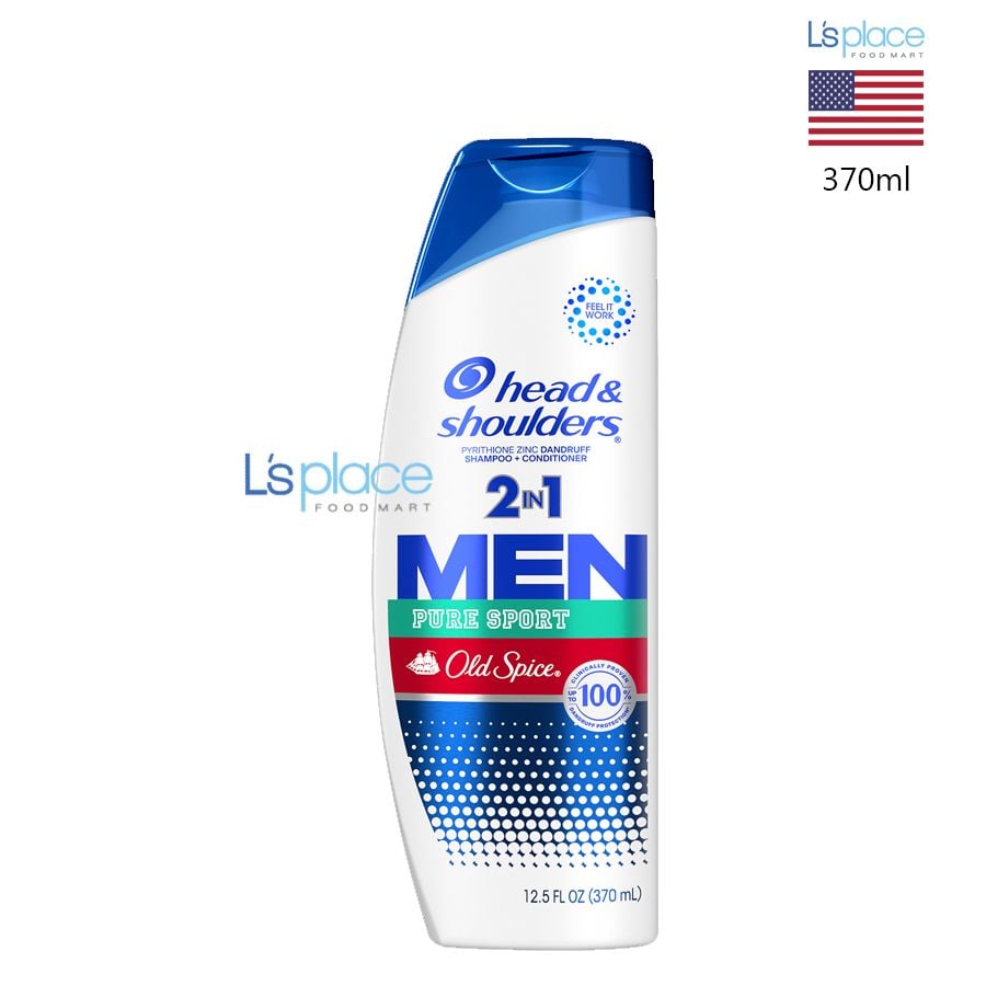 Head & Shoulders Men Dầu gội xả 2 trong 1 Old Spice Pure Sport