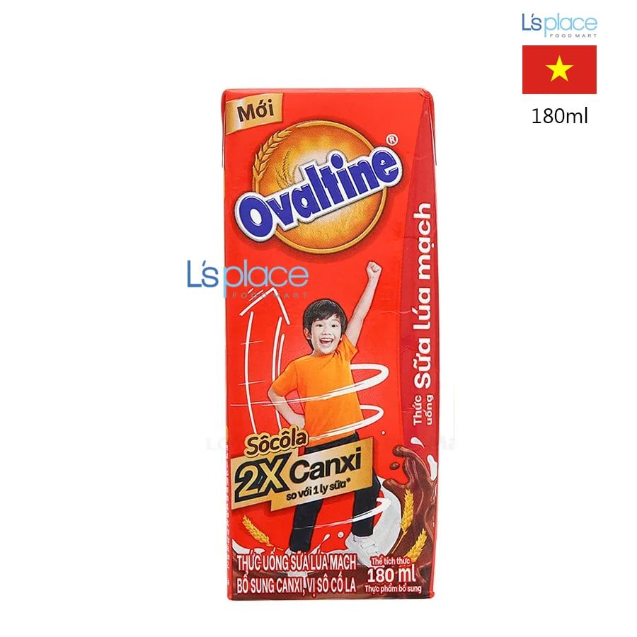 Ovaltine Sữa lúa mạch x2 Canxi