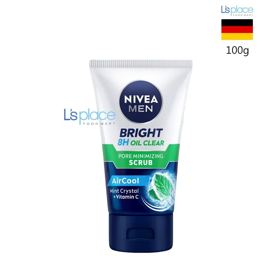 Nivea Men Sữa rửa mặt Bright Scrub Aircool
