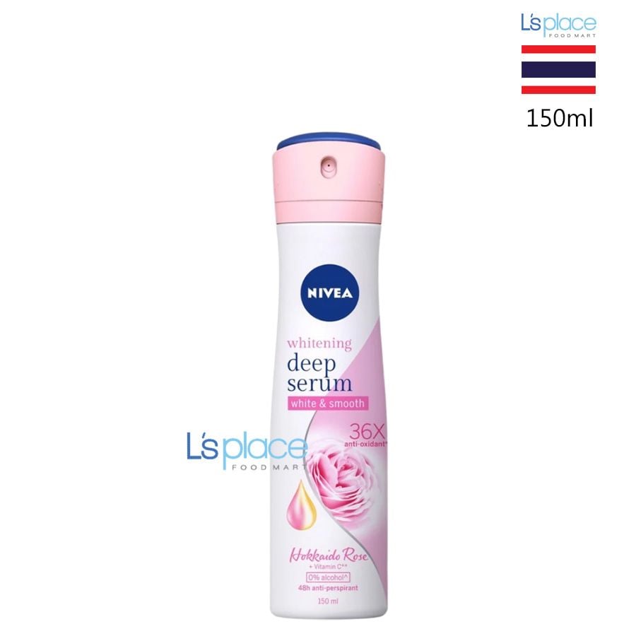 Nivea Xịt ngăn mùi nữ Hokkaido rose Vitamin C