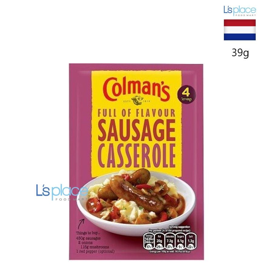 Colman's Gia vị món Casserole xúc xích