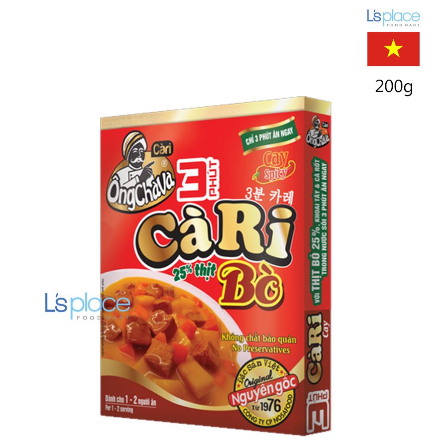 Ông Chà Và Xốt Cà Ri Bò cay 3 phút