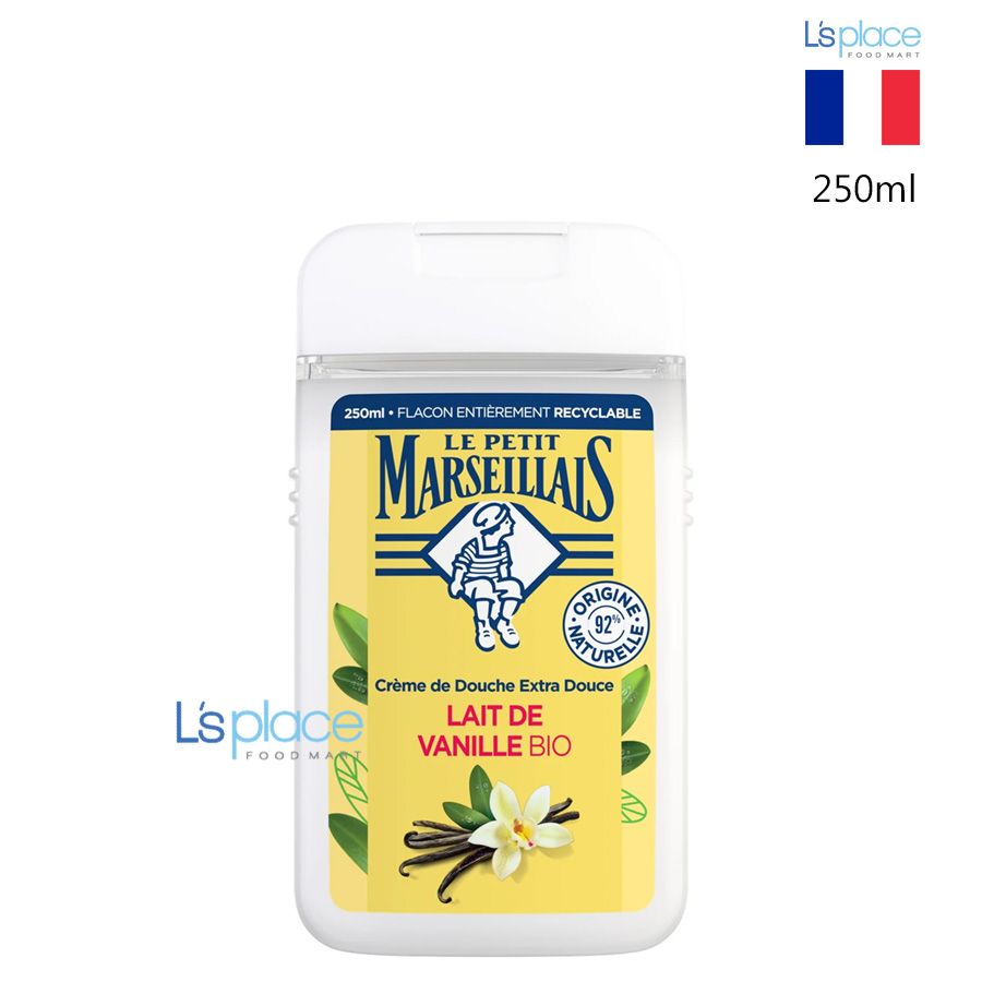 Le Petit Marseillais Kem tắm 92% hữu cơ hương vani