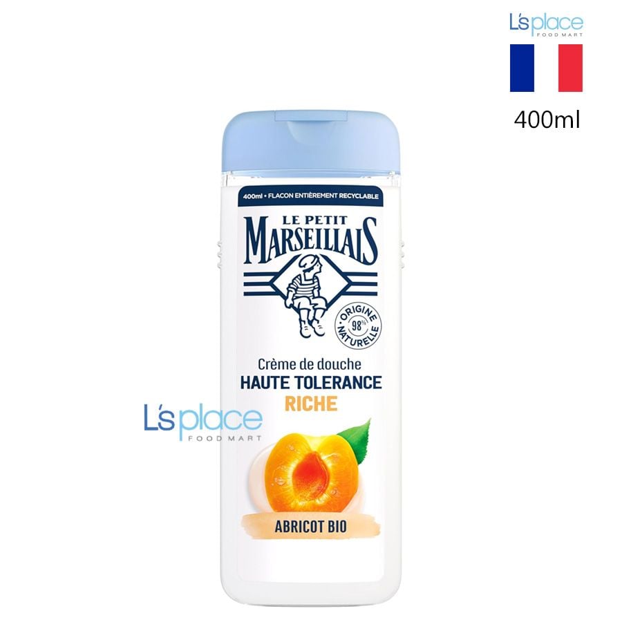 Le Petit Marseillais Kem tắm 98% hữu cơ hương Mơ