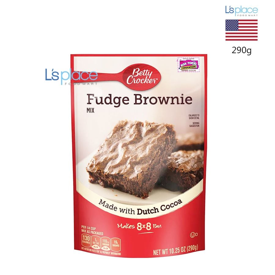 Betty Crocker bột làm bánh Brownie từ cacao Hà Lan