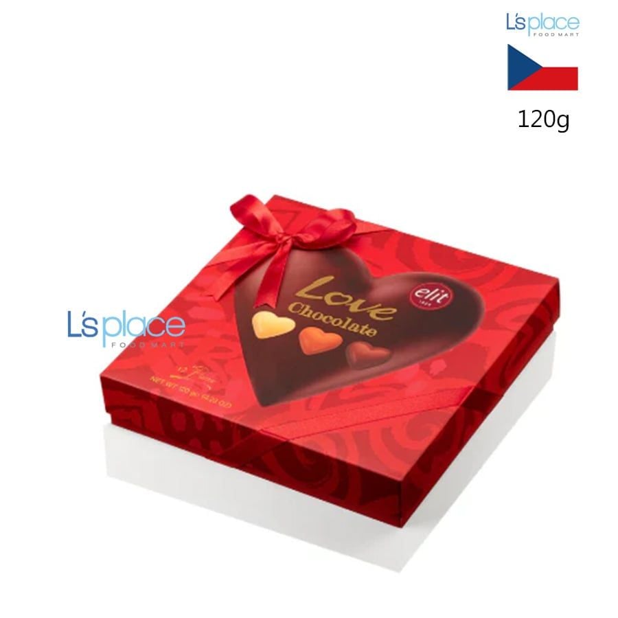 Elit Socola trái tim Love hộp đỏ