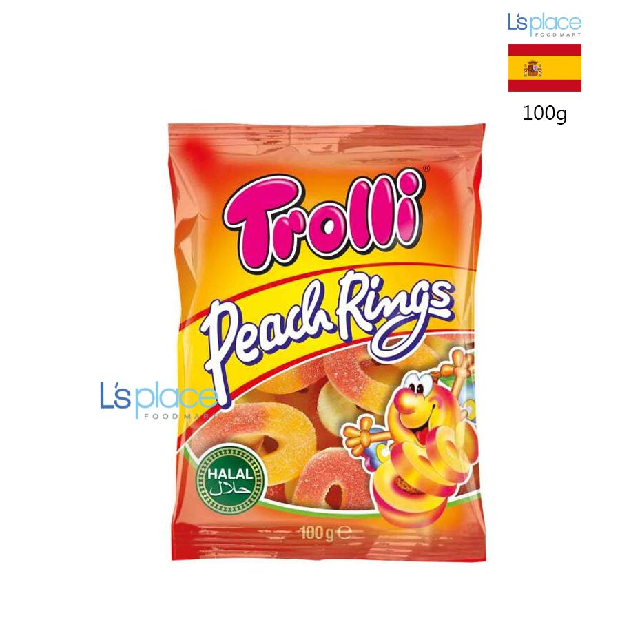 Trolli Kẹo dẻo vị đào Peach Rings