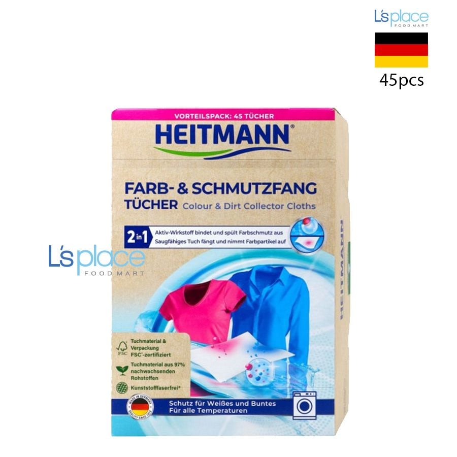 Heitmann Giấy giặt quần áo màu và bẩn
