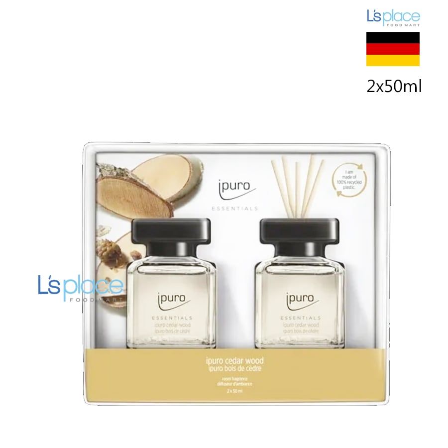 Ipuro Set Tinh dầu thơm phòng Gỗ Tuyết Tùng