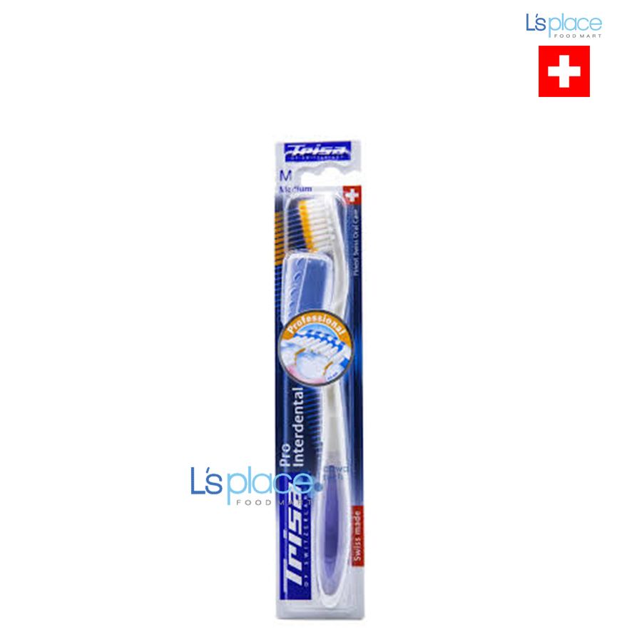 Trisa Bàn chải Pro Interdental lông cam mềm vừa