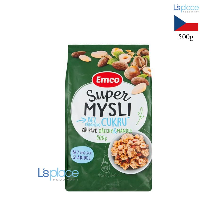 Emco Musli không thêm đường vị hạt khô hạnh nhân L's Place Foodmart