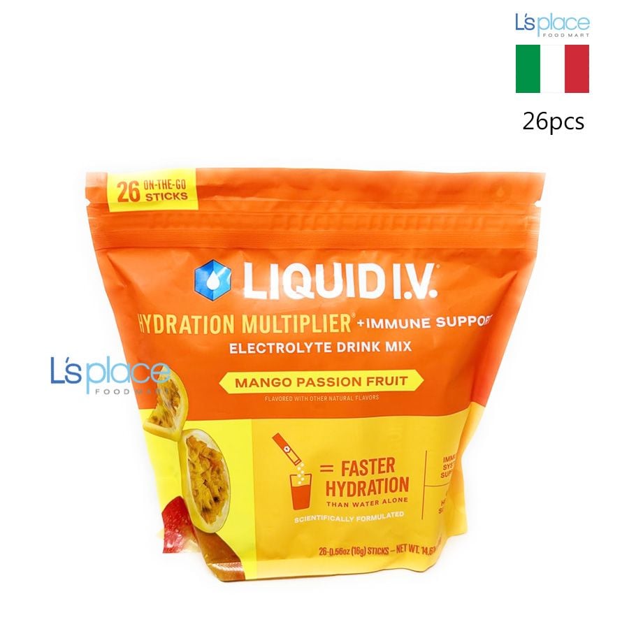 Liquid I.V Bột uống điện giải hương Xoài & chanh leo