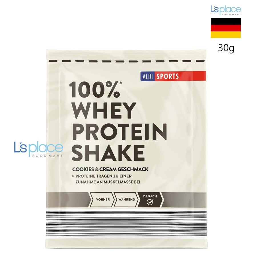 Aldi's Sport Bột Whey Protein Shake vị Cookies & Cream