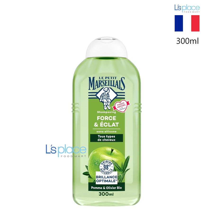 Le Petit Marseillais Dầu gội phục hồi tóc Táo và lá Ô liu