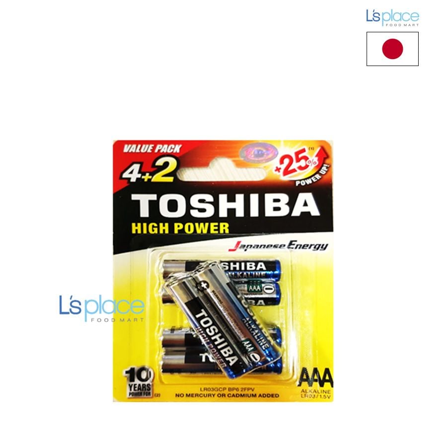 Toshiba High Power AAA LR03-4 Pin