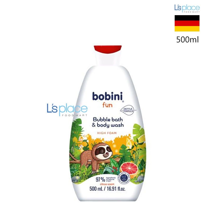 Bobini Fun Gel tắm bọt trẻ em hương cam chanh