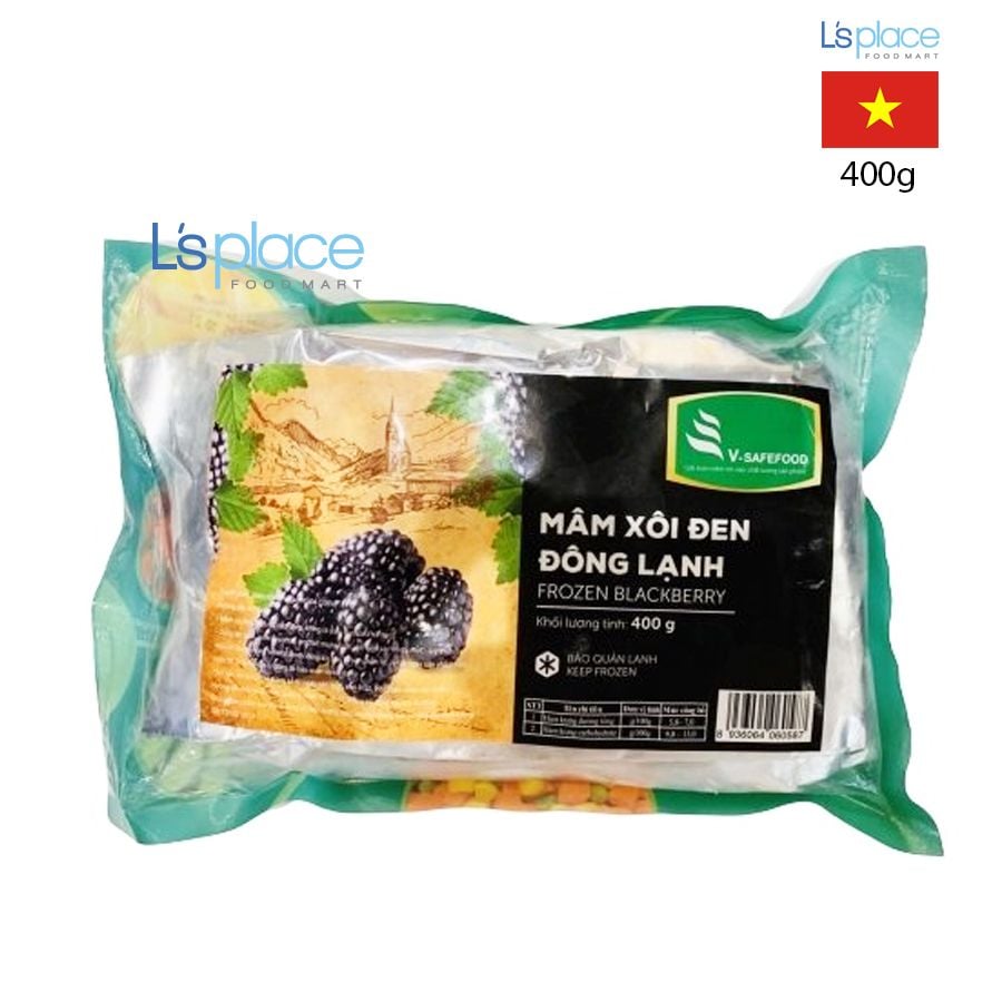 V-Safefood Mâm xôi đen đông lạnh gói nhỏ