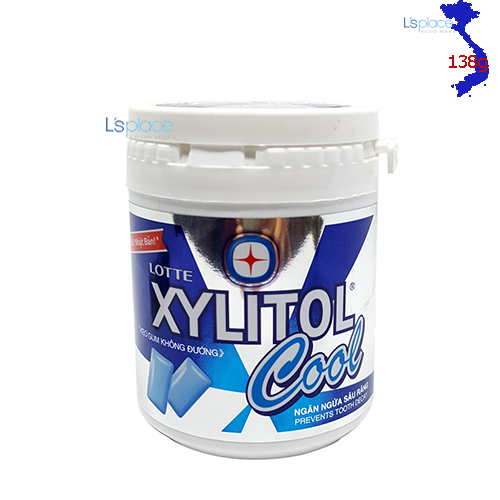 Lotte Xylitol Cool Kẹo Cao Su Không Đường