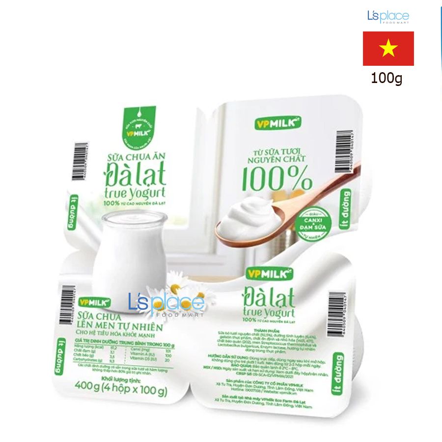 VPMilk sữa chua ăn ít đường